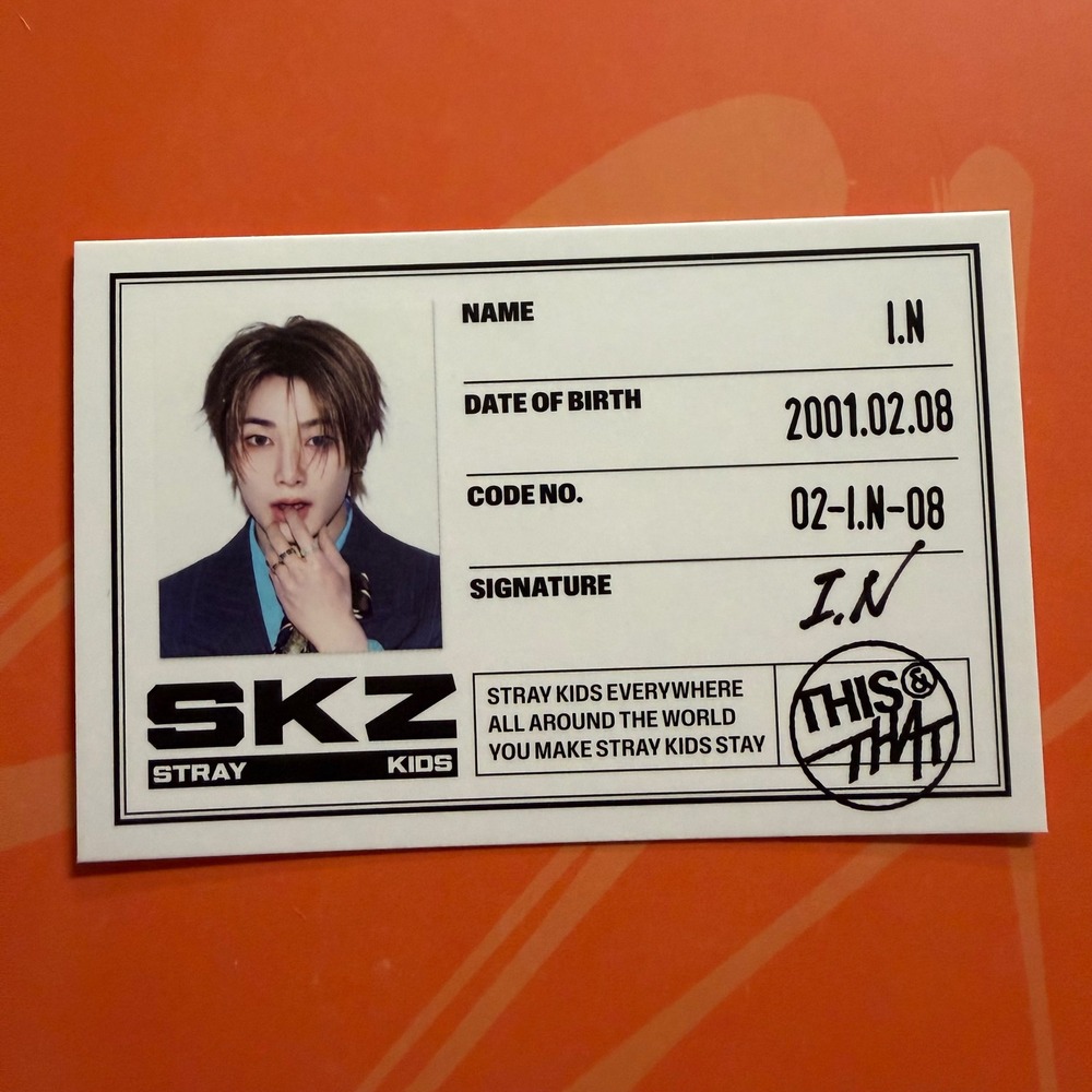 STRAY KIDS I.N. This & That ID Card
